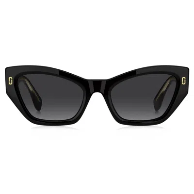 Marc Jacobs J Marc Acetate Cat-eye Sunglasses In Black