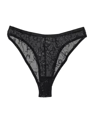 Marine Serre Flocked Mesh Brief Glitter