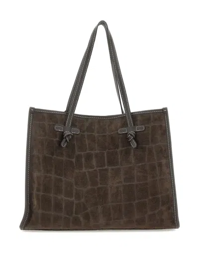 Marcella Club Crocodile-effect Tote Bag