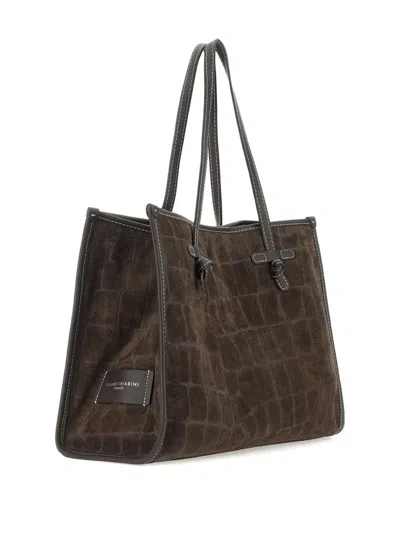 Marcella Club Crocodile-effect Tote Bag