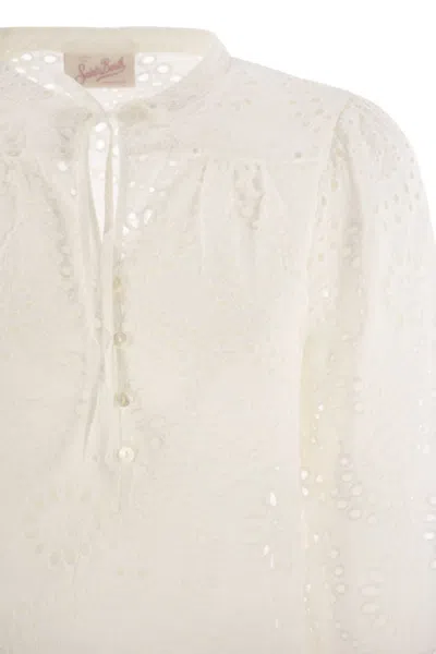 Mc2 Saint Barth Harper - Shirt With Mandarin Collar