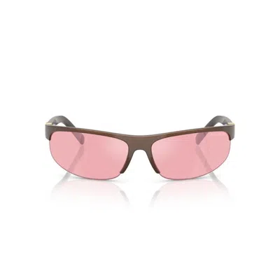 Miu Miu Occhiali Da Sole Miu Nocturne In Acetato Testa Di Moro Donna In Pink