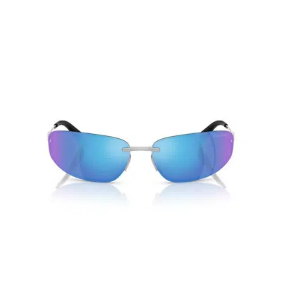 Miu Miu Women's Metallic Sunglasses In Blue