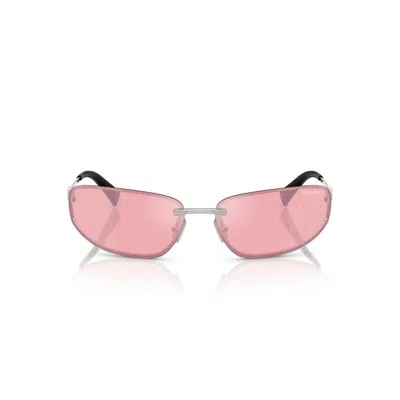 Miu Miu 0mu A50s 1bc10k Argento Sunglasses