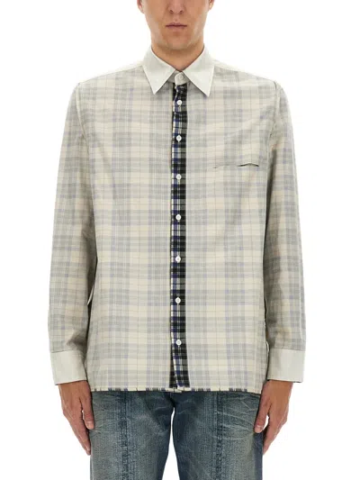 Mm6 Maison Margiela Mm6 By Maison Margiela Plaid Shirt With Classic Collar