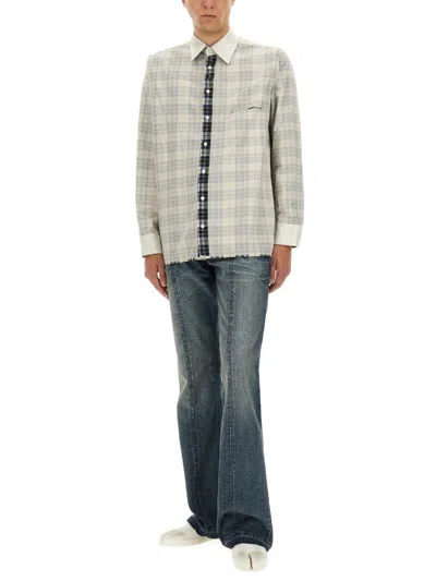 Mm6 Maison Margiela Mm6 By Maison Margiela Plaid Shirt With Classic Collar