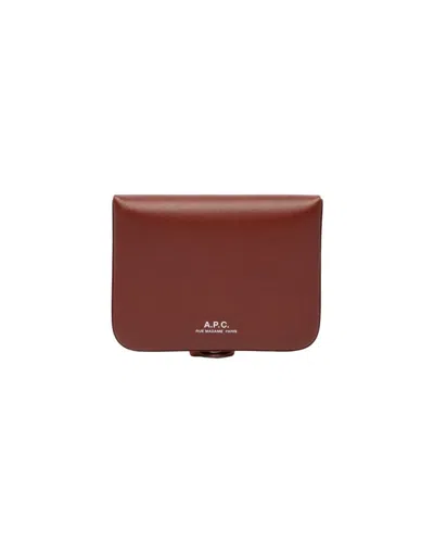 Apc A.p.c. Small Leather Goods In Brown