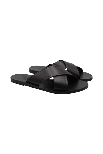Ancient Greek Sandals Women's Thais Slide In Black