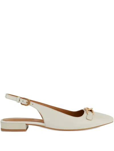 Geox Woman Ballet Flats Off White Size 7.5 Leather In White