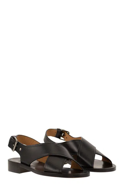 Church's Rondha Crossover Sandals Shoes In Black