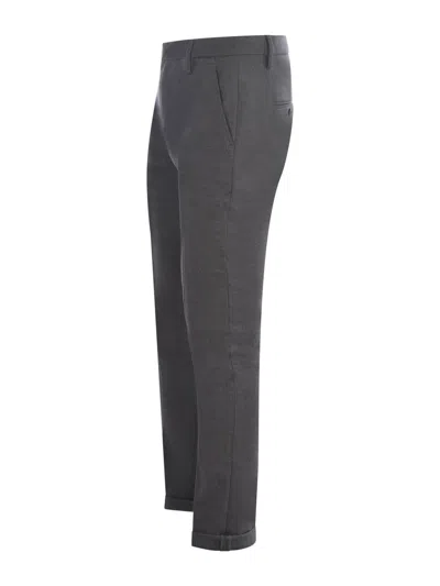 Dondup Gray Mens Trousers In Black