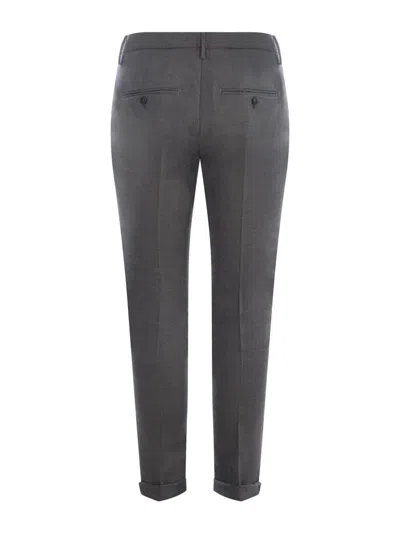 Dondup Gray Mens Trousers In Black