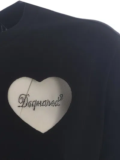 Dsquared2 Logo Appliqué Crewneck T-shirt