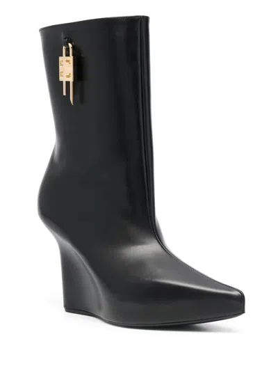 Givenchy Leather Ankle Boots In Black