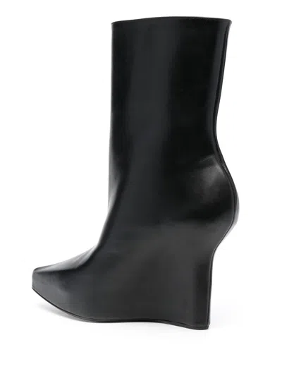 Givenchy Leather Ankle Boots In Black