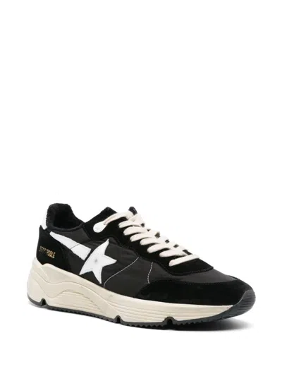 Golden Goose Men Running Sole Sneakers In Black