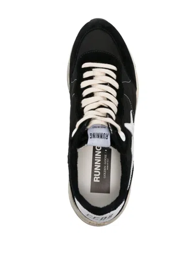 Golden Goose Men Running Sole Sneakers In Black