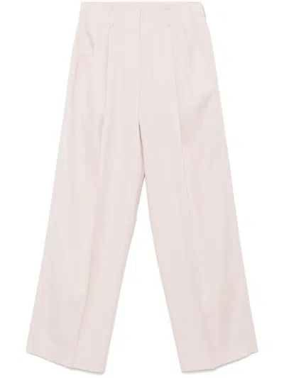 Golden Goose Flavia Wool Tailored Trousers Clothing In Pink