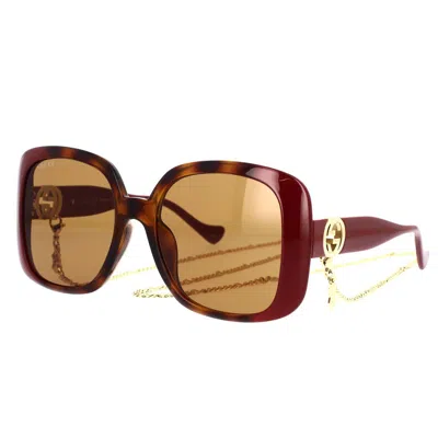 Gucci Eyewear Sunglasses In Brown