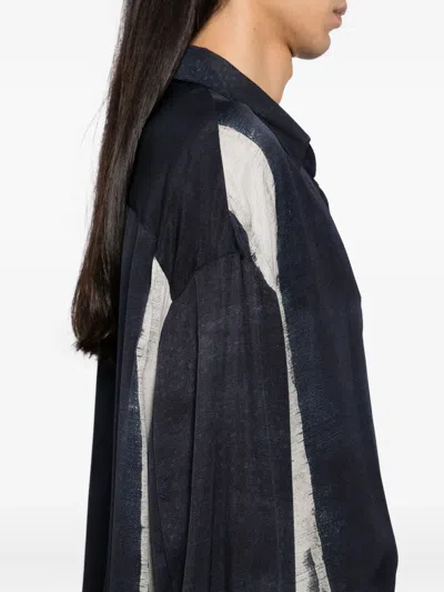 Ziggy Chen Hemd Mit Print In Blue