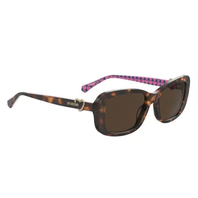 Love Moschino Sunglasses In Brown