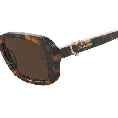 Love Moschino Sunglasses In Brown