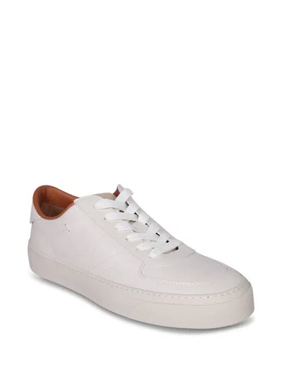 Moncler Monclub Classic Sneakers Crafted With White Smooth Leather In White