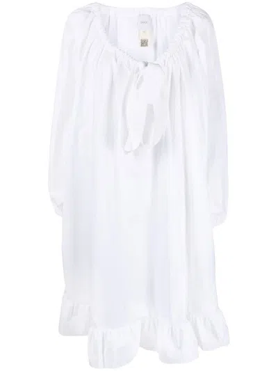 Patou Woman Mini Dress White Size 6 Cotton In White