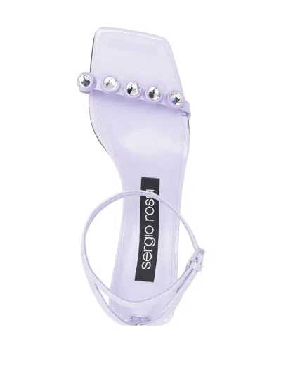 Sergio Rossi Sr1 Crystal-embellished 70mm Sandals In Purple