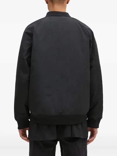 Adidas Originals Zip-up Bomber Jacket In Black
