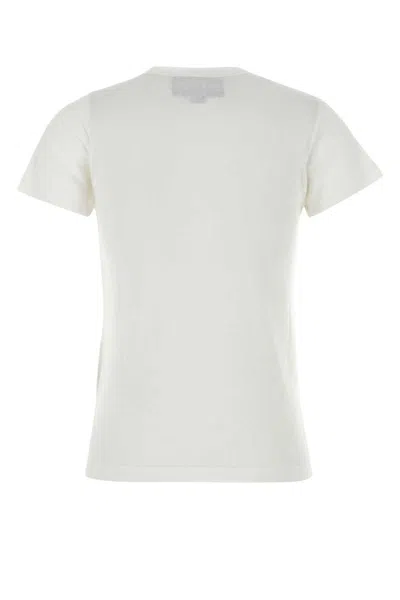 Valentino Cotton Crew Neck T-shirt With Short Sleeves In White