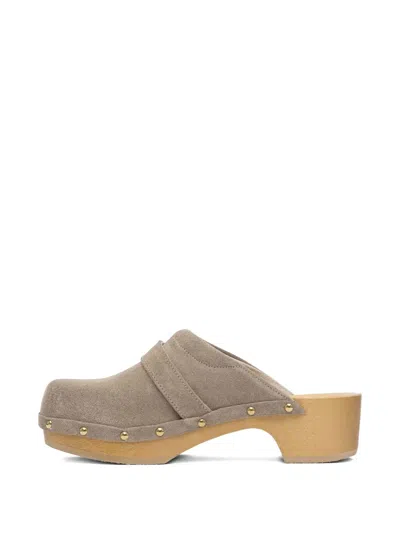 Scholl Pescura Clog 50 Bei&honey Sde50mm Heeled Shoes Beige In Neutral