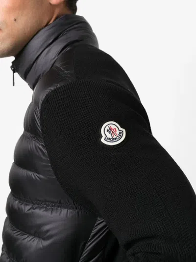 Moncler Padded Jacket With Knitted Sleeves