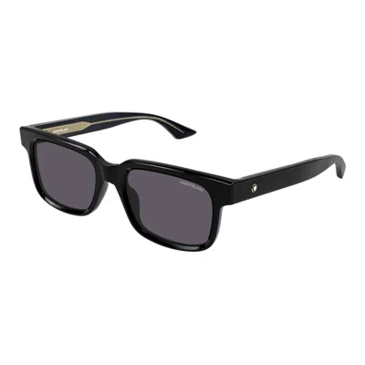 Montblanc Mb0383s Sunglasses In Black