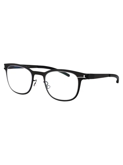 Mykita Storm Grey Metal Glasses In Black