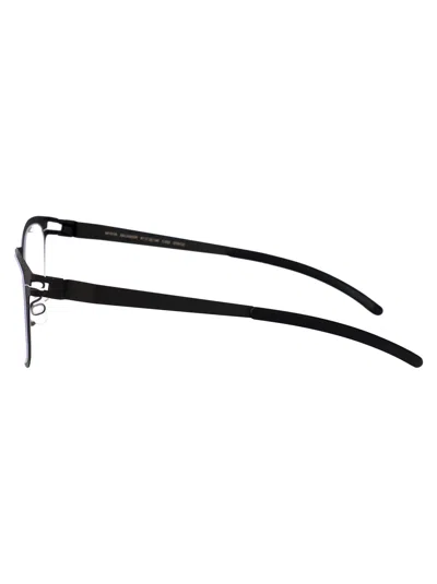 Mykita Storm Grey Metal Glasses In Black