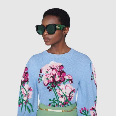 Gucci Double G Oversized-frame Sunglasses