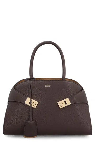 Ferragamo Hug S Leather Handbag