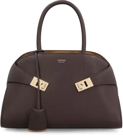 Ferragamo Hug S Leather Handbag