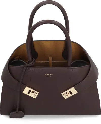 Ferragamo Hug S Leather Handbag