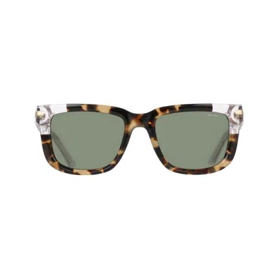 Nike Crescent Fall Square Frame Sunglasses In Green