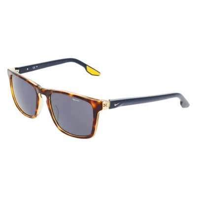 Nike Eclipse Rise Rectangular Frame Sunglasses In Blue