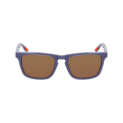 Nike Eclipse Rise Rectangular Frame Sunglasses In Blue