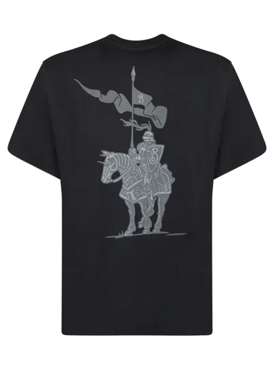 Burberry Ekd Cotton T-shirt In Blue