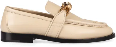 Bottega Veneta Astaire Leather Loafers In Gold