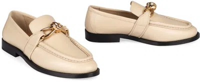 Bottega Veneta Astaire Leather Loafers In Gold