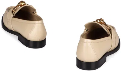 Bottega Veneta Astaire Leather Loafers In Gold