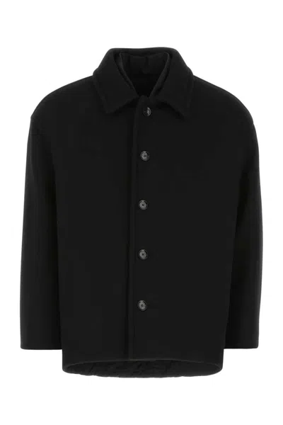 Valentino Elegant Jacket With Long Sleeves And Straight Hemline In Black
