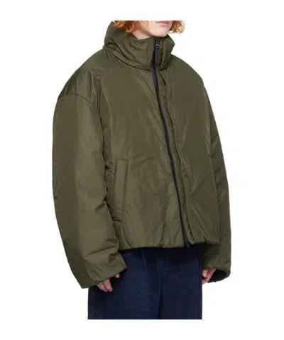 Juunj Hooded Long-sleeve Casual Jacket In Green