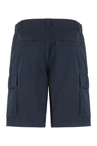 Woolrich Cotton Bermuda Shorts In Blue